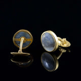 Blue Sapphire & Gold Cufflinks I