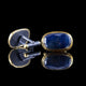 Blue Sapphire & Gold Cufflinks III