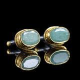 Emerald & Gold Cufflinks III