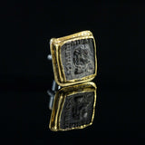 Roman Empire Copper Coin & Gold Cufflinks I