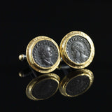Roman Empire Copper Coin & Gold Cufflinks II