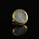 Persian Silver Coin & Gold Cufflinks V