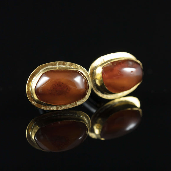 Antique Amber & Gold Cufflinks III