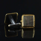 Mother of Pearl & Gold Cufflinks