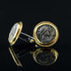 Roman Empire Copper Coin & Gold Cufflinks VI