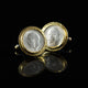 George V Silver Coin & Gold Cufflinks I