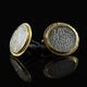 Persian Silver Coin & Gold Cufflinks VI